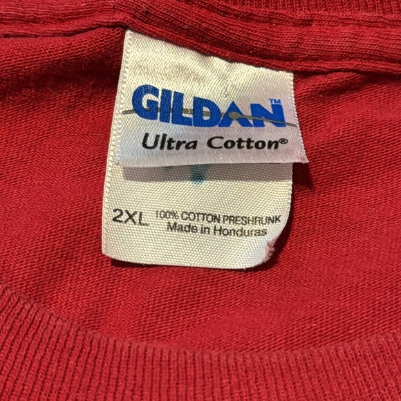 Gildan heavyweight long sleeve T w/zig-zagged elephant (think Bama!) 2XL EUC! - Picture 4 of 8